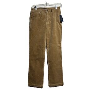 NEW Polo Ralph Lauren Boys Tan Corduroy Pants Size 12 Khaki Straight‎ Leg $55